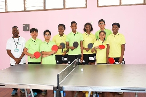 DPS Ghana Table Tennis and Badminton team