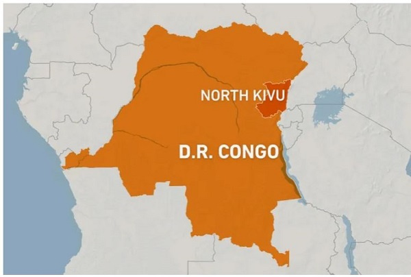 Map of DR Congo