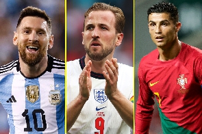 Lionel Messi, Cristiano Ronaldo, Harry Kane