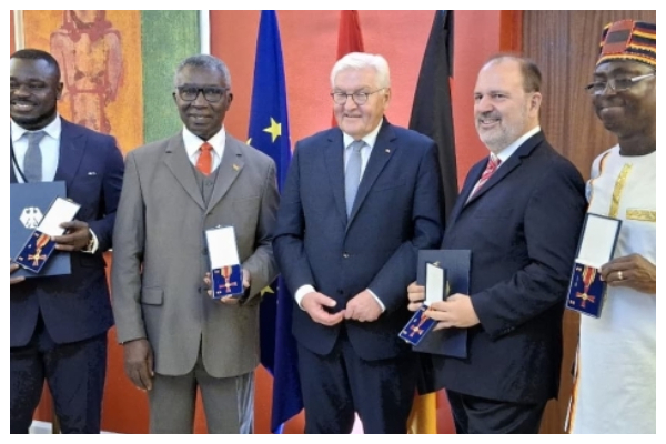 President of Germany (middle) with the awardees