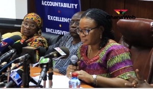 Charlotte Osei, Former Chairperson of the Electoral Commission of Ghana (R)