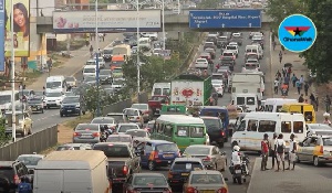 Some major streets in the capital are jammed with vehicular traffic
