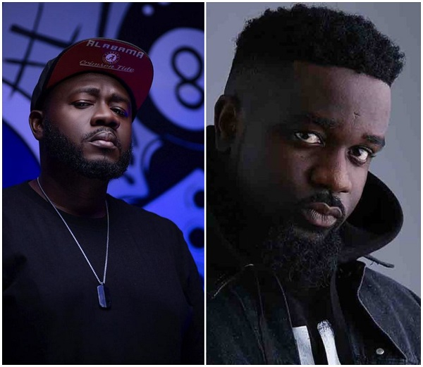 From L to R: Entertainment personality DJ Slim and rapper Sarkodie