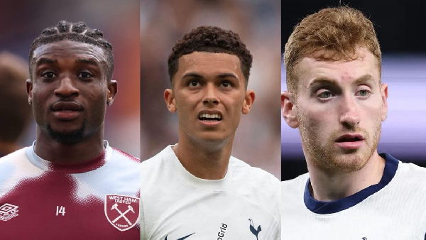 Kudus (L), Johnson (M) and Dejan (R) will be playing together at Spurs