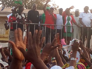 Vice President Kwesi Amissah-Arthur rally at the Aboabo Market Complex