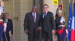 South African president welcomed by Macron at start of visit to France South African president welcomed by Macron at start of visit to France