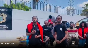 Watch as Ghanaian students in Morocco hit the streets over government's failure to pay their stipend
