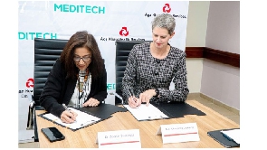 Regional CEO of Aga Khan, East Africa, Dr Zeenat Sulaiman and MEDITECH Group CEO Charlotte Jackson