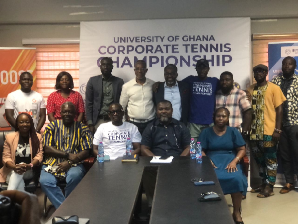 Officials from the UG Sports Directorate launched the Corporate Tennis Championship