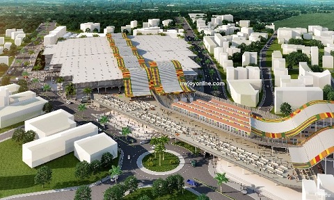 An image of how the Kejetia-Central Market is expected to look like after completion