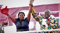 President Akufo-Addo with Lydia Alhassan