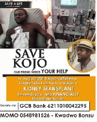 Kumasi Technical University student in urgent need of funds for Kidney Transplant