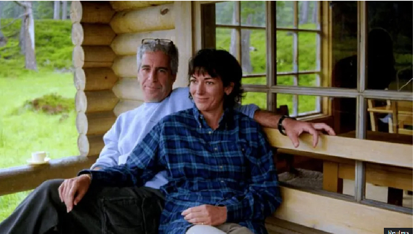 Ghislaine Maxwell is seen with Jeffrey Epstein