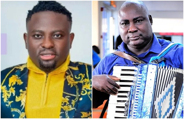 Musician Edward Akwasi Boateng (R) has cautioned believers not to listen to Broda Sammy's (L) song