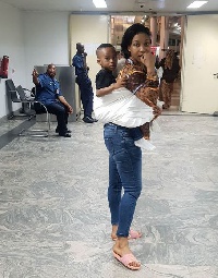 Tonto Dikeh with her son