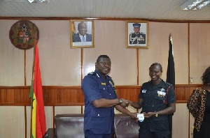 Juliet Appiah has presented her stripe to the IGP