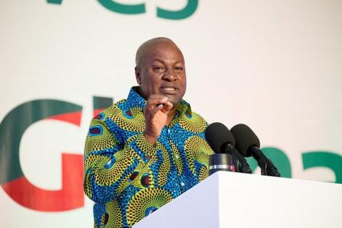 Ghana president John Dramani Mahama