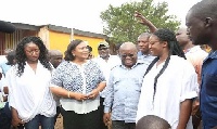 President Akufo-Addo and wife, Rebecca, with their two daughters