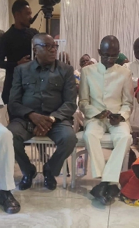 Samuel Ofosu-Ampofo and Asiedu Nketiah at Sammy Gyamfi's wedding