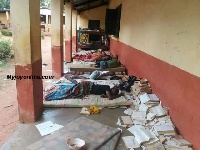 Some students sleep outside due to lack of space in dormitories