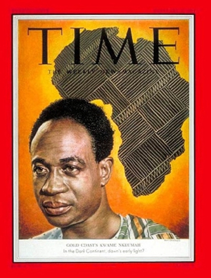 Dr Kwame Nkrumah on the cover of Time magazine