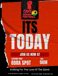 Save Ghana Football demonstration is underway
