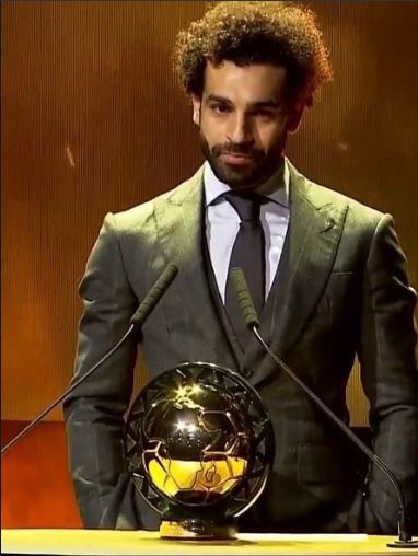 Mohammed Salah with his second CAF Best Player accolade