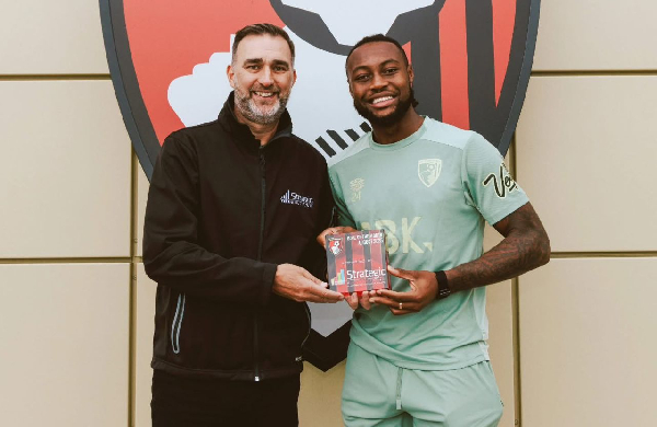 Semenyo (R) is Bournemouth's POTM for August