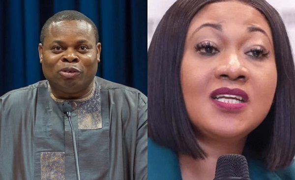 Franklin Cudjoe and Jean Mensa, Chairperson of EC