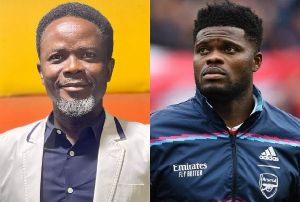 Dan Kwaku Yeboah (L) believes Arsenal have influence in Partey's (R) rape charges