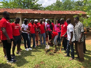 A groundbreaking ceremony for the construction of the classroom was held over the weekend