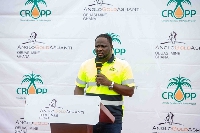 A representative of Anglogold Ashanti speaks CROPP initiative
