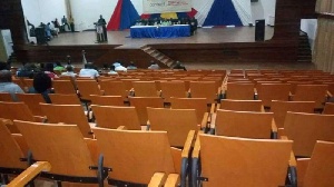 The empty UCC Main Auditorium