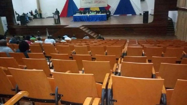 The empty UCC Main Auditorium
