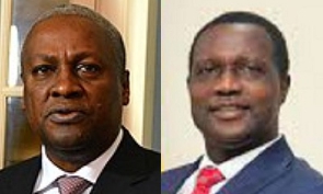 Dr Yaw Osei Adutwum (R) criticised John Dramani Mahama (L) over his promise to review the Free SHS