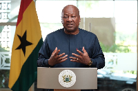 President John Dramani Mahama during his address on Thursday, January 1, 2026