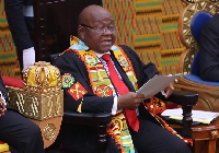 Professor Mike Oquaye was the Speaker of Parliament in 2019