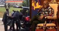 President Akufo-Addo travels the country with his personal chair