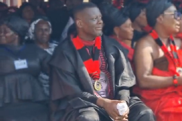 Evangelist Lord Kenya spotted at his father's funeral