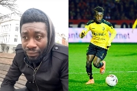A collage of Charles Ankomah presently and previously as a player