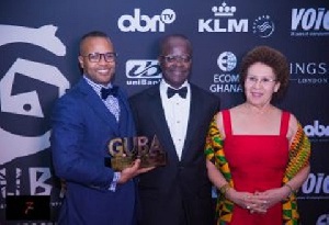 Dr Papa Kwesi Nduom, Founder of Progressive People's Party (Middle) with wife (Right)