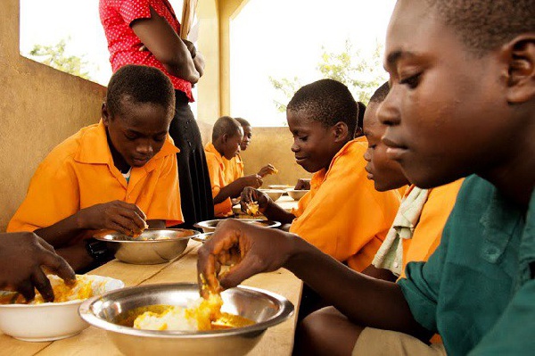 The school feeding programme provides meal to school children daily
