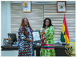Rosetta N. Boakye (L) with Dr Agnes Naa Momo Lartey (R)
