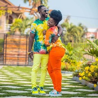Okyeame Kwame and his wife, Annica