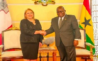 President Akufo-Addo and President of Malta, Her Excellency Marie-Louise Coleiro Preca