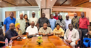 Coalition of political parties at a press conference
