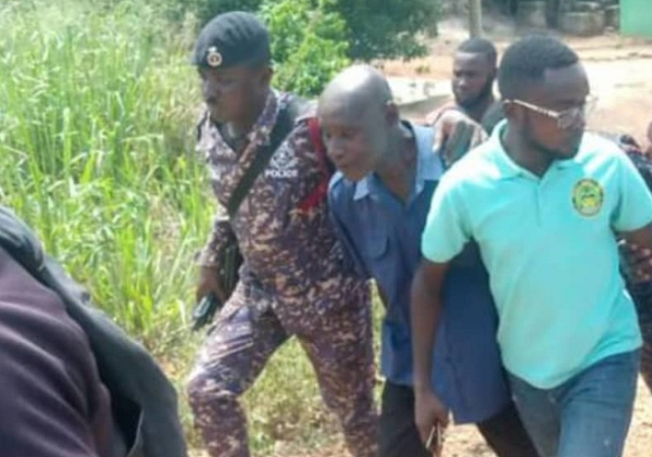 Nana Oduro Sanamoah Yeboah was apprehended for spraying acid on residents