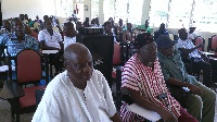 Members of the Nadowli-Kaleo District Assembly in a meeting