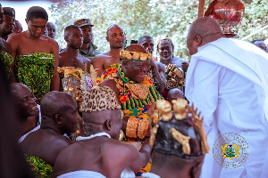 President John Dramani Mahama and Otumfuo Osei Tutu II