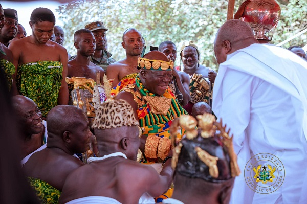 President John Dramani Mahama and Otumfuo Osei Tutu II